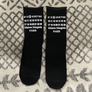 Maison Margiela Black and white cotton Socks